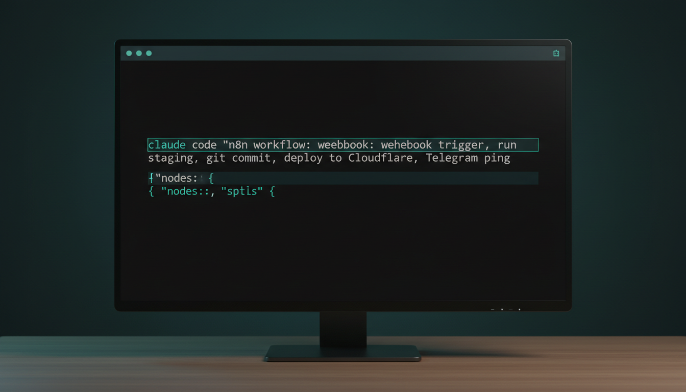 A Claude Code prompt describing the publish-episode workflow in plain English