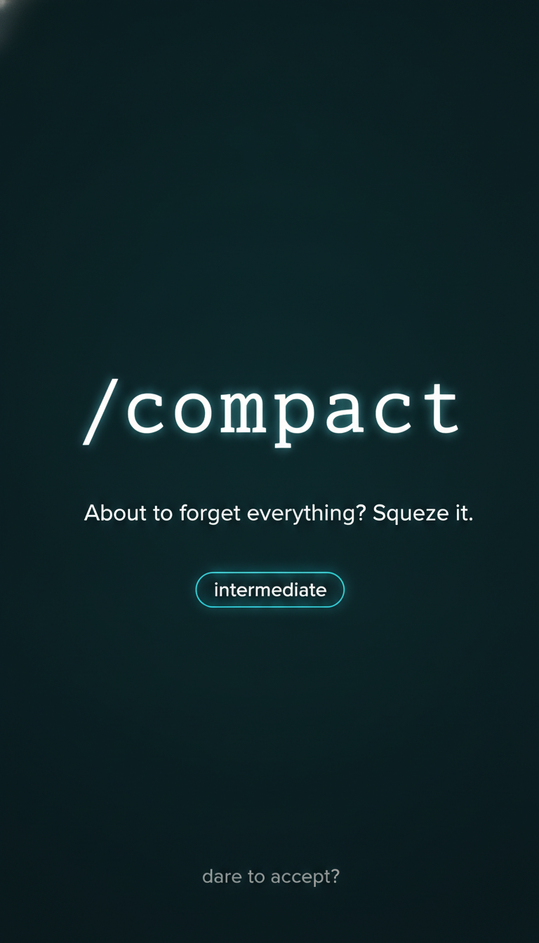 Title card for the /compact short